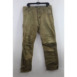 Distressed Kuhl Rydr 36x34 Beige Pants Vintage Patinadye 98 Cotton 2% Spandex